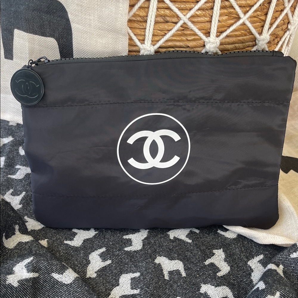 CHANEL Black Cosmetic Bag